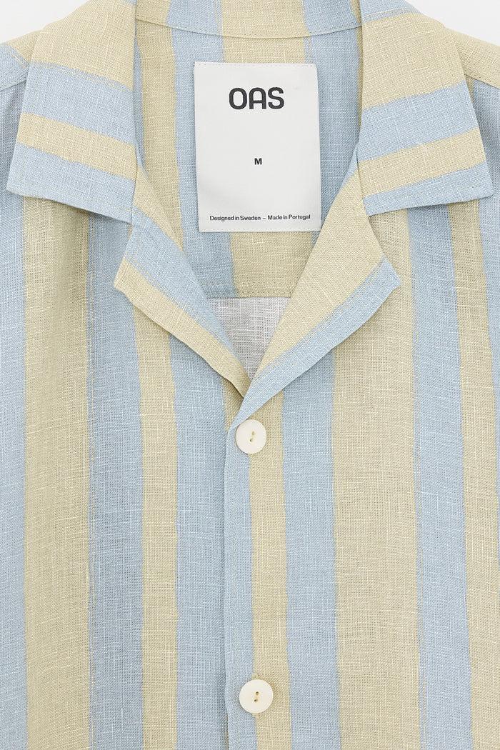 Oas Company OAS Mist Strata Cuba Linen Shirt