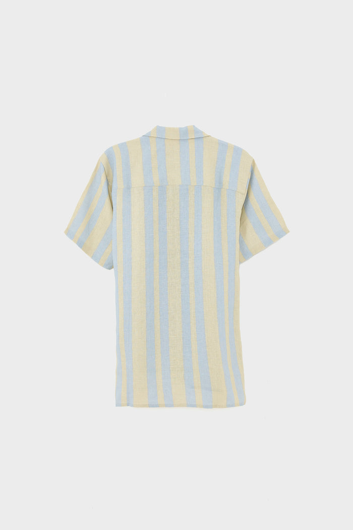 Oas Company OAS Mist Strata Cuba Linen Shirt