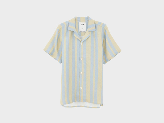Oas company OAS Mist Strata Cuba Linen Shirt