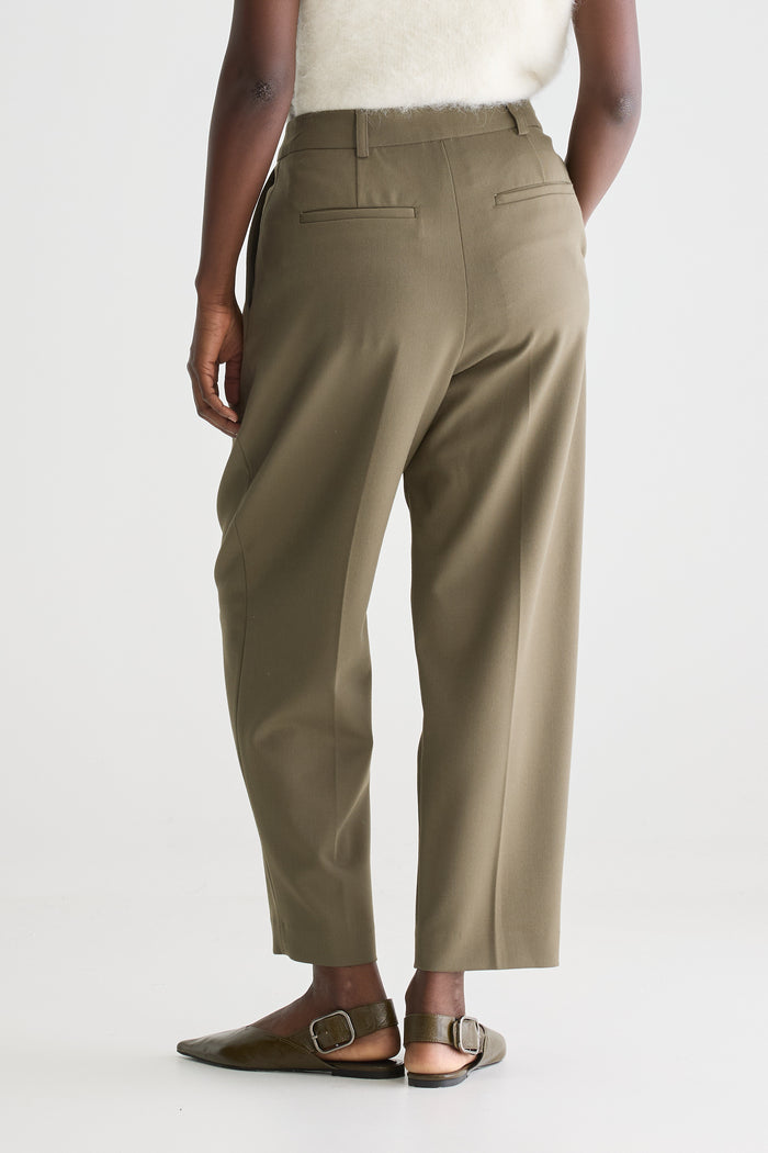 Bellerose Pantalon Ajusté Taille Haute Vert Pour Femmes