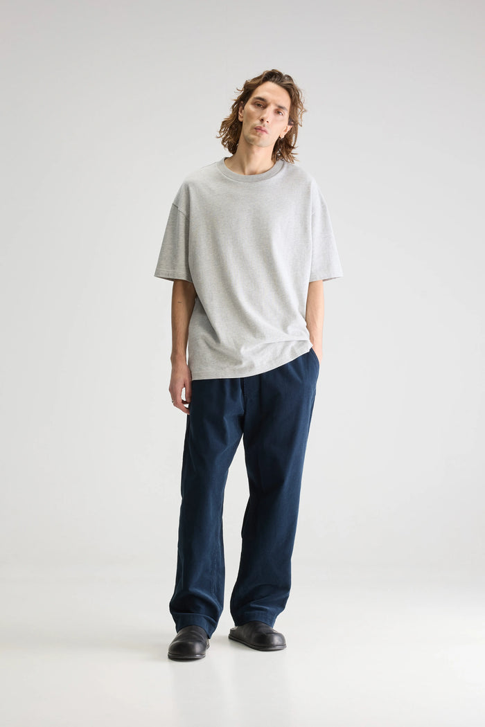 Bellerose Pantalon Ample En Velours Bleu Pour Homme