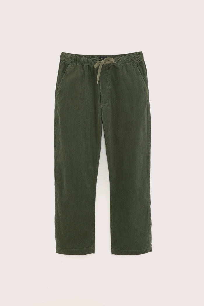 Bellerose Pantalon Ample En Velours Vert Pour Homme