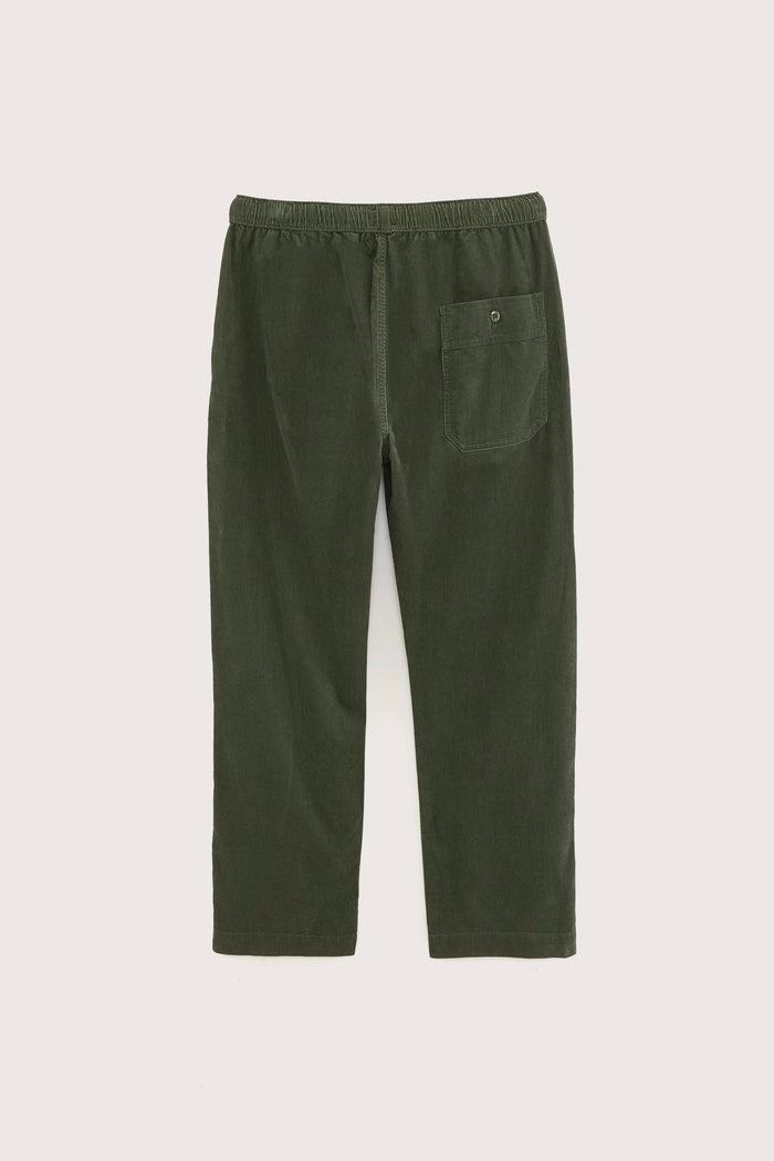 Bellerose Pantalon Ample En Velours Vert Pour Homme