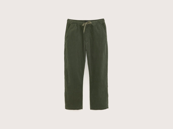 Bellerose Pantalon ample en velours vert pour homme