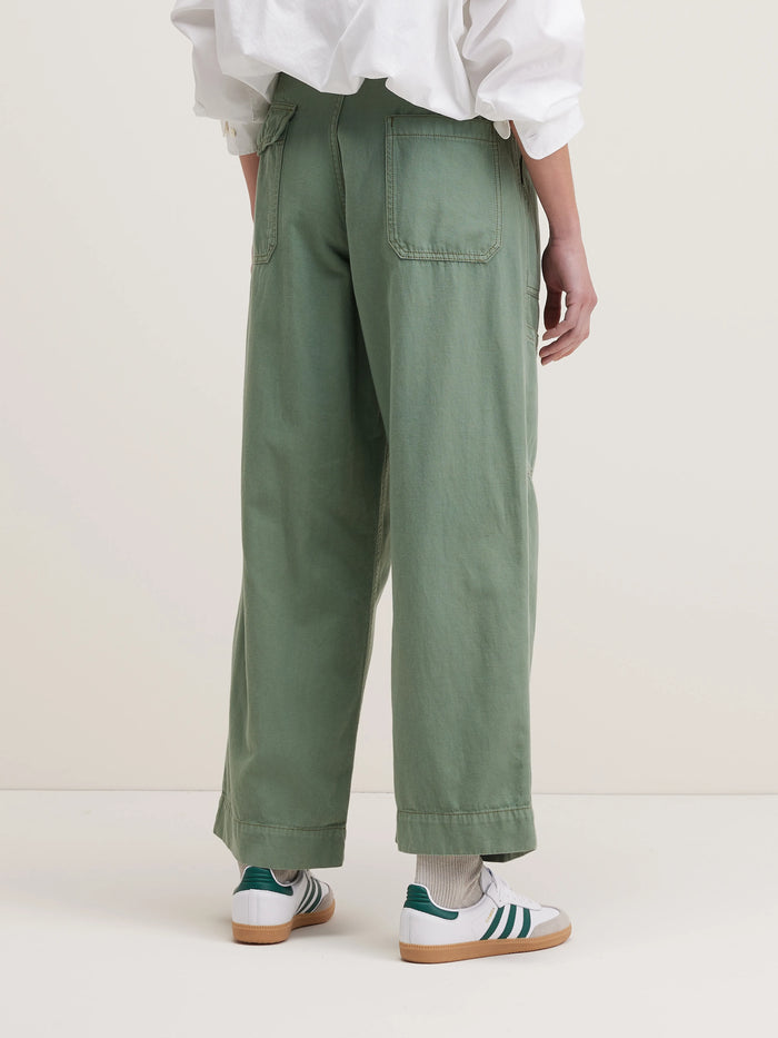 Bellerose Pantalon Cargo Vert Eucalyptus Pour Femmes