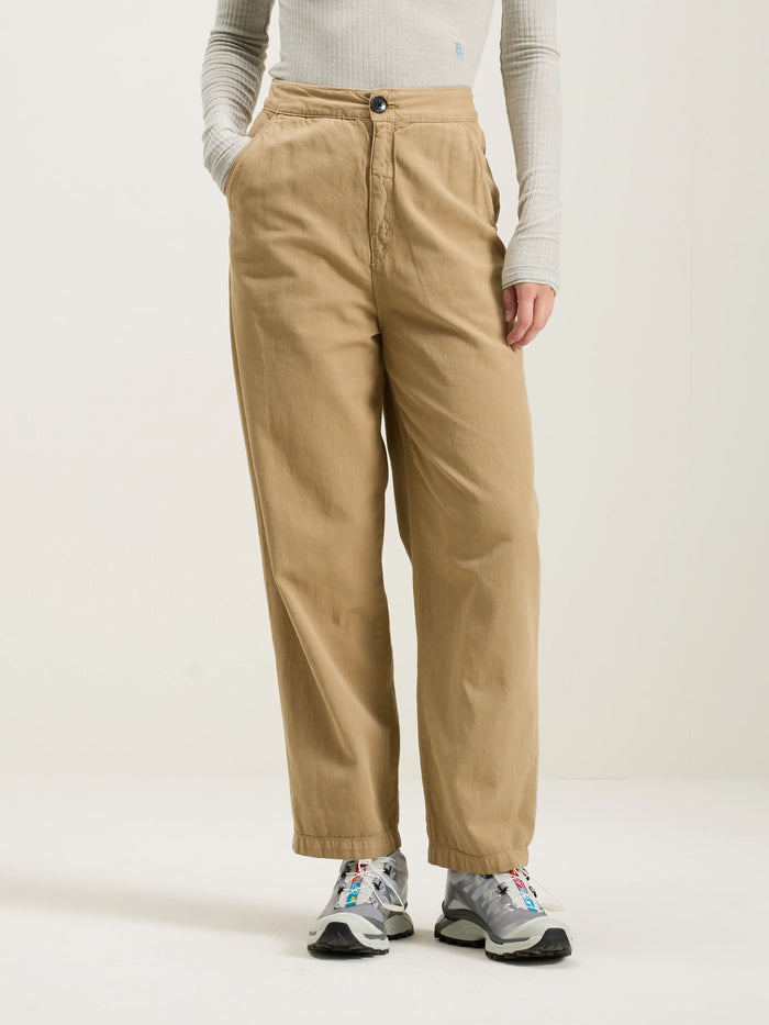 Bellerose Pantalon Décontracté Beige Clair Pour Femmes