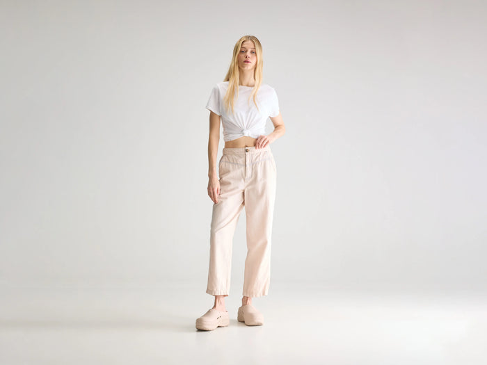 Bellerose Pantalon Décontracté Rose Poussière Pour Femmes