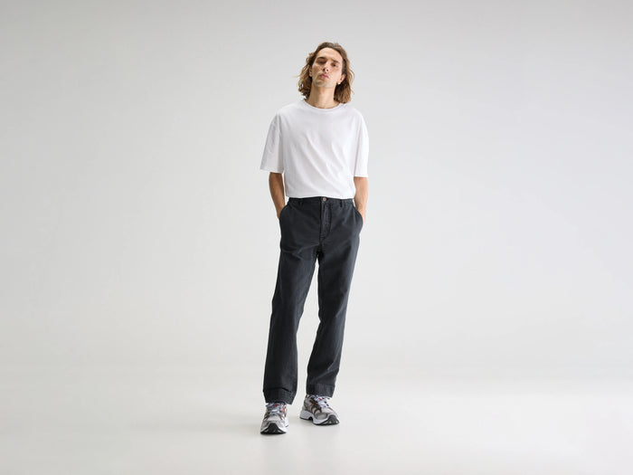 Bellerose Pantalon droit gris anthracite pour homme