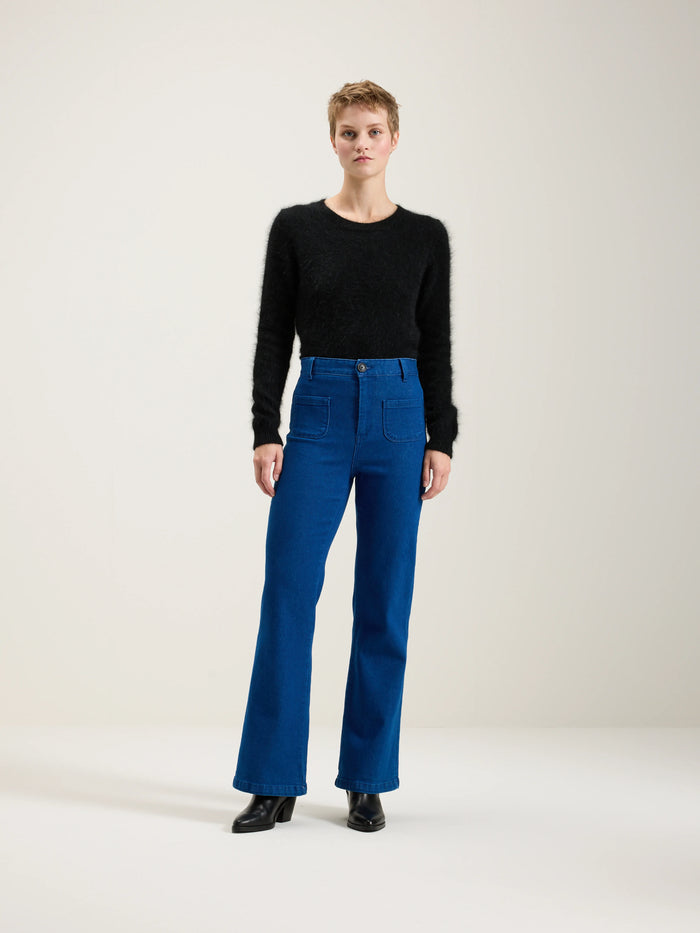 Bellerose Pantalon évasé En Denim Délavé Pour Femmes