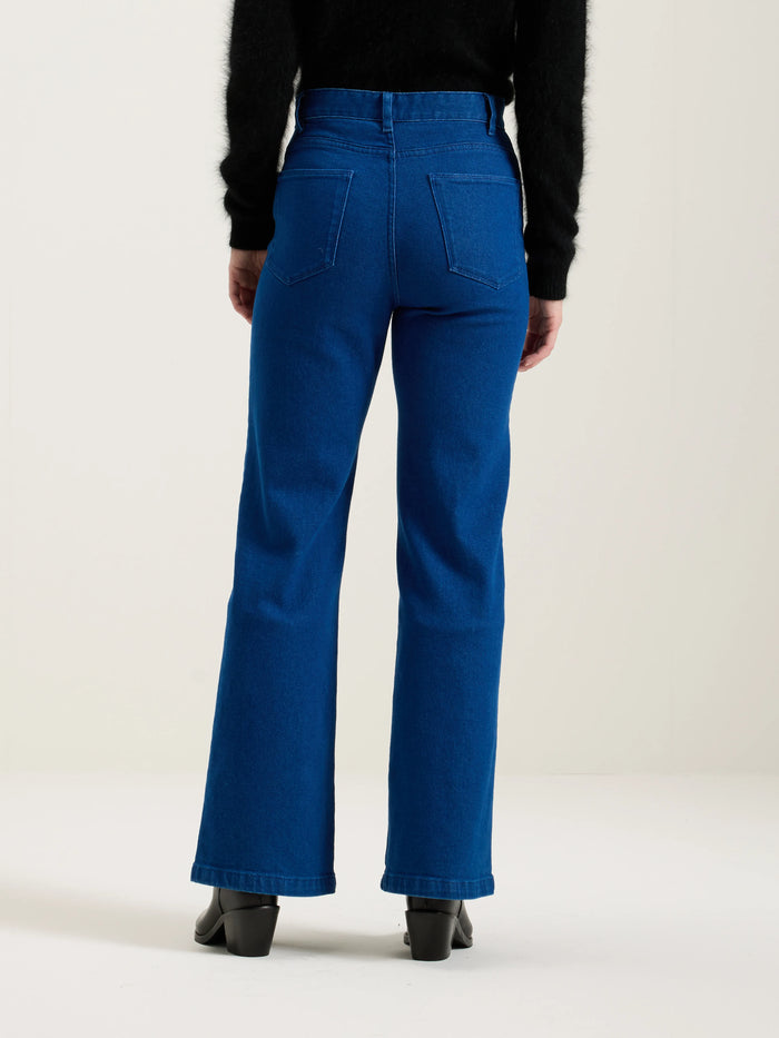 Bellerose Pantalon évasé En Denim Délavé Pour Femmes