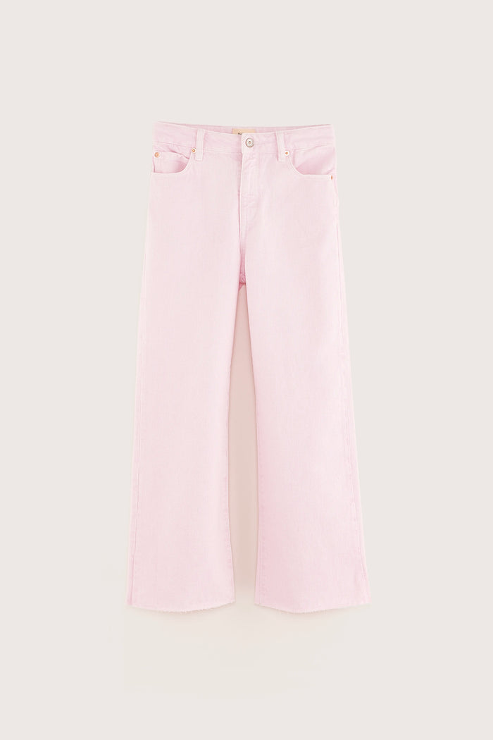 Bellerose Pantalon évasé Rose Taille Haute Pour Filles