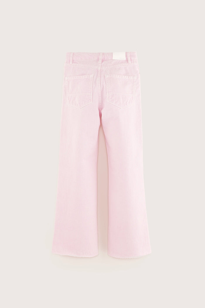 Bellerose Pantalon évasé Rose Taille Haute Pour Filles