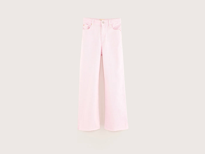 Bellerose Pantalon évasé rose taille haute pour filles