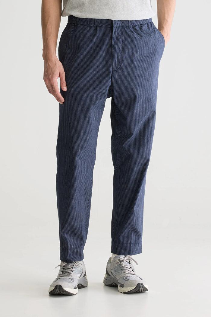 Bellerose Pantalon Fuselé à Fines Rayures Pour Homme