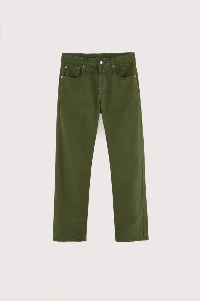 Bellerose Pantalon Gris-vert Coupe Ample Pour Homme