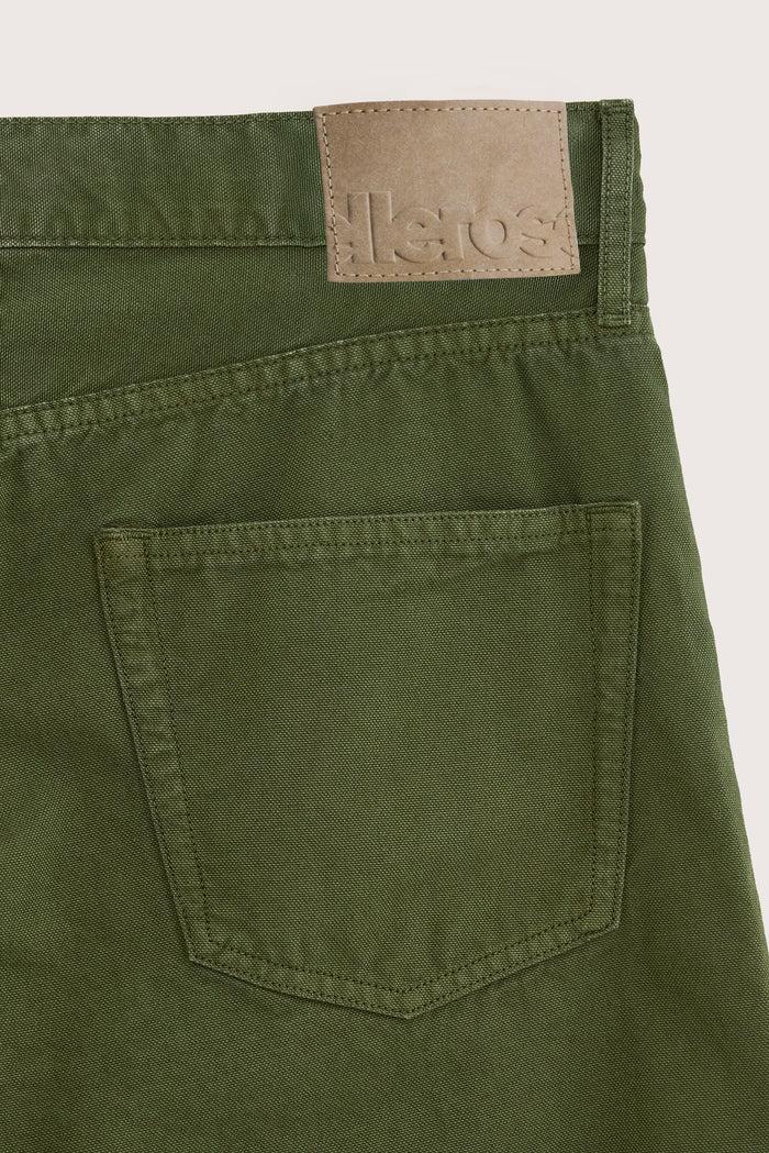 Bellerose Pantalon Gris-vert Coupe Ample Pour Homme