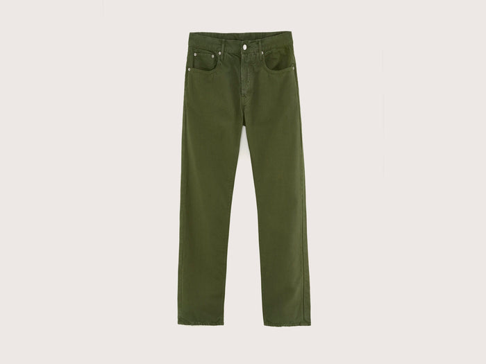 Bellerose Pantalon gris-vert coupe ample pour homme