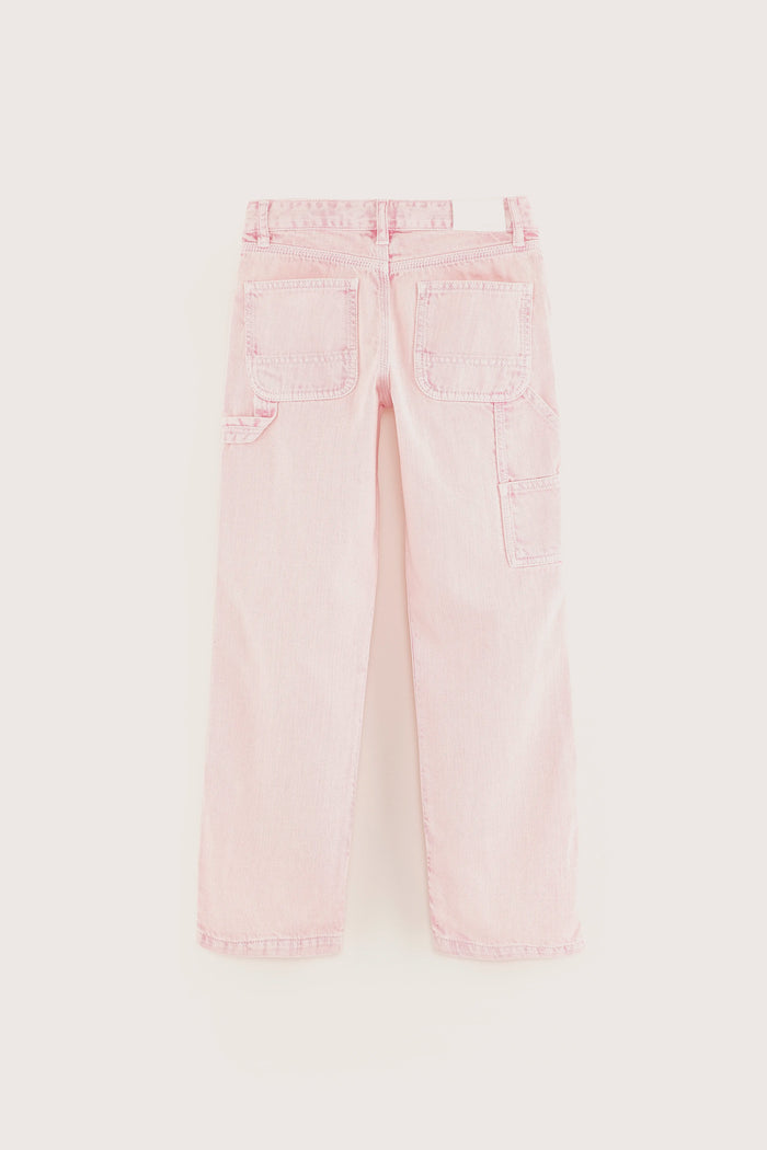 Bellerose Pantalon Style Carpenter Rose Pour Filles