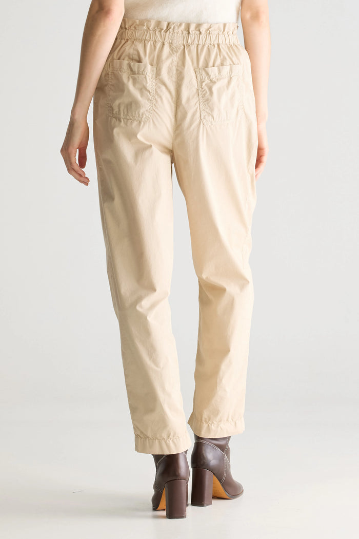 Bellerose Pantalon Taille Paperbag Beige Pour Femmes