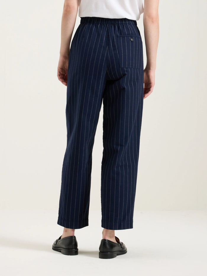Bellerose Pantalon Taille "paperbag" En Bleu Pour Femmes