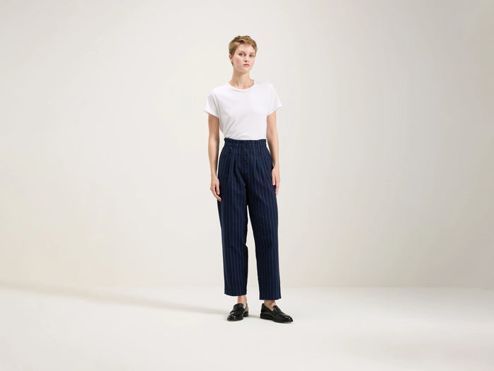 Bellerose Pantalon taille "paperbag" en bleu pour femmes