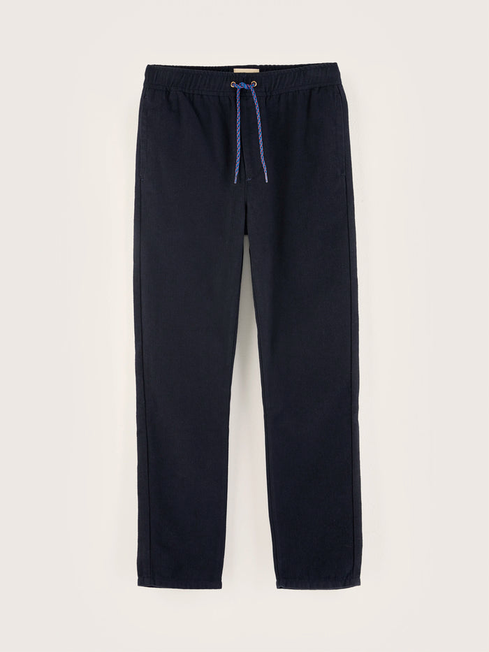 Bellerose Pantalon Tapered Bleu Marine Pour Garçons