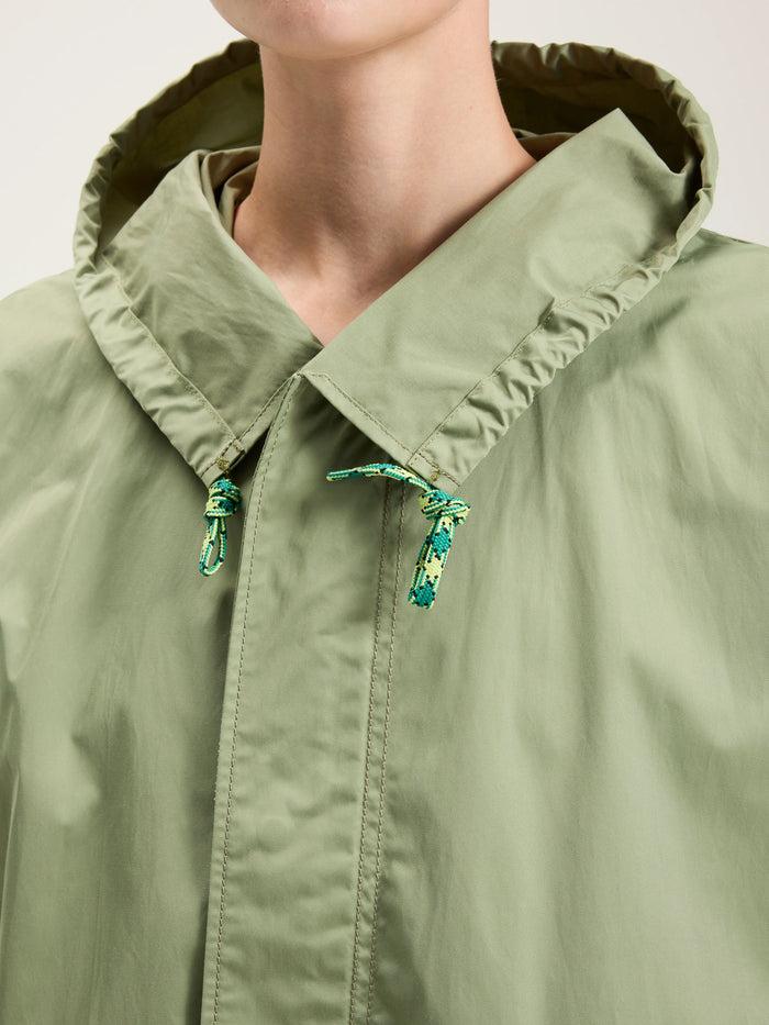 Bellerose Parka Verte Claire Avec Doublure En Fausse Fourrure Pour Femmes