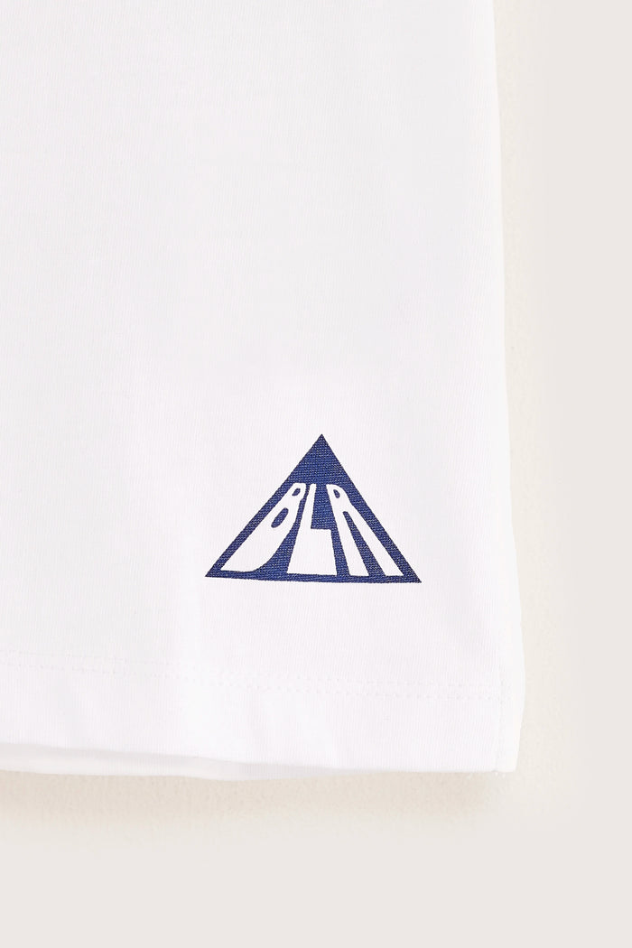 Bellerose Polo Blanc à Manches Courtes Pour Garçons