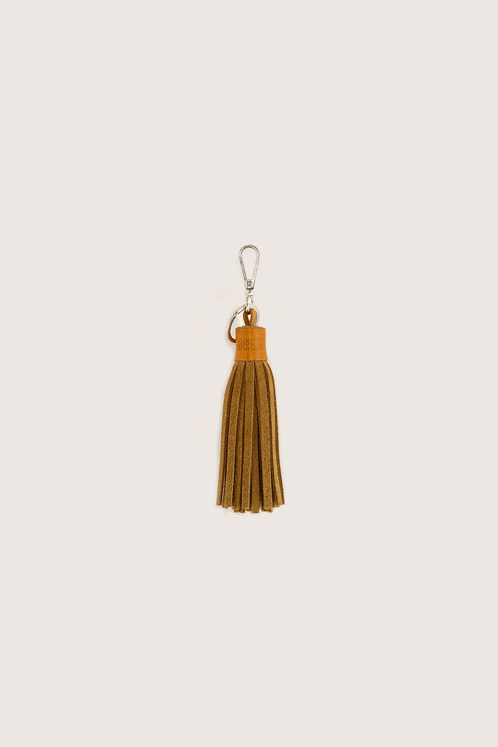 Bellerose Porte-clés Avec Pompon Marron Pour Femmes