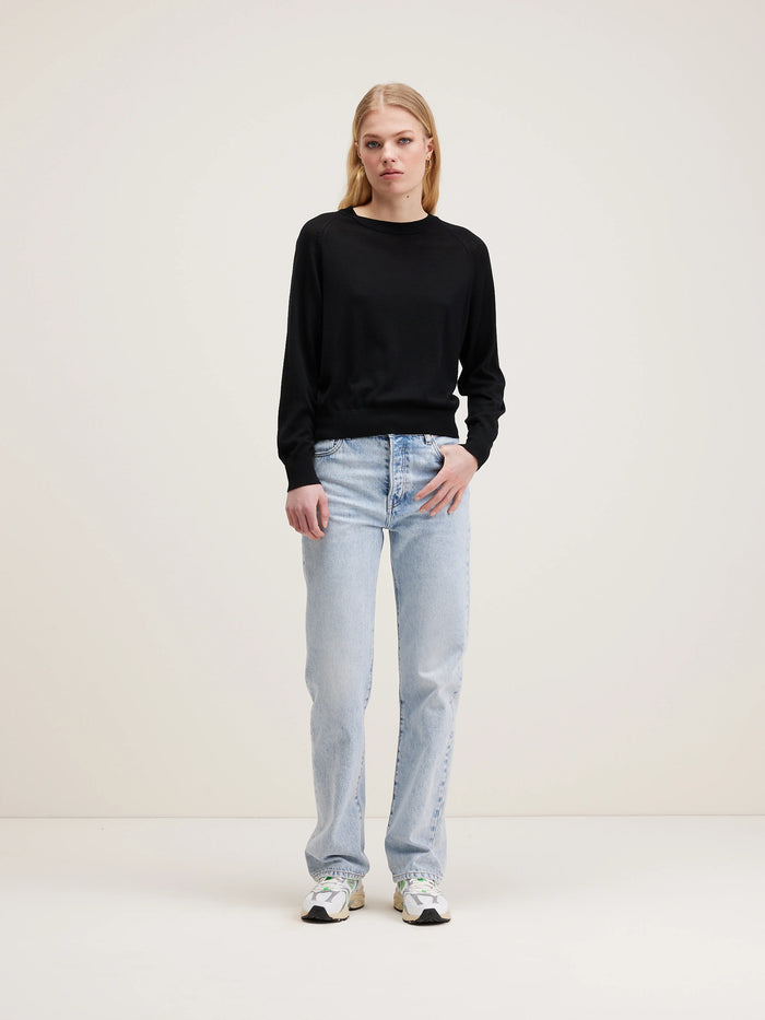 Bellerose Pull En Laine Mérinos Bleu Marine Pour Femmes