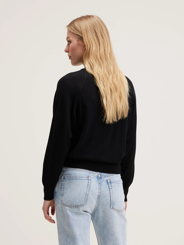 Bellerose Pull En Laine Mérinos Bleu Marine Pour Femmes