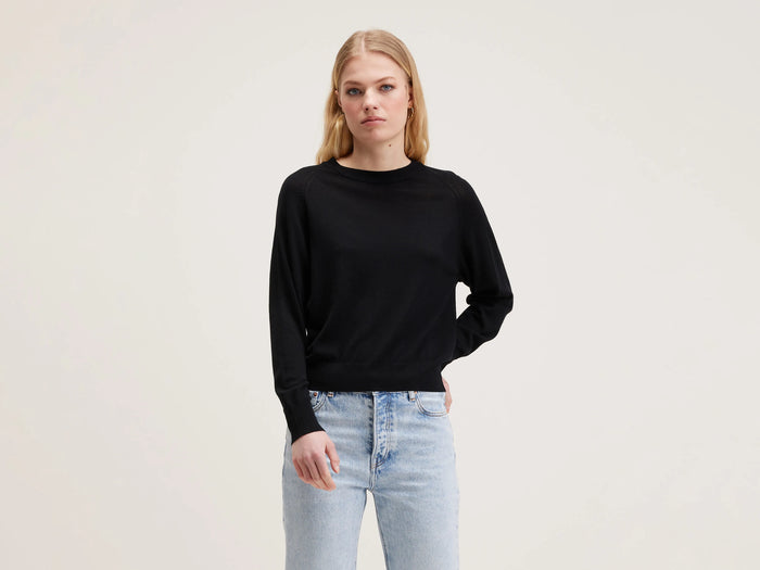 Bellerose Pull en laine mérinos bleu marine pour femmes