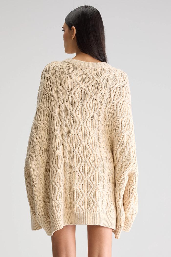 Bellerose Pull Oversize En Tricot Torsadé Pour Femmes