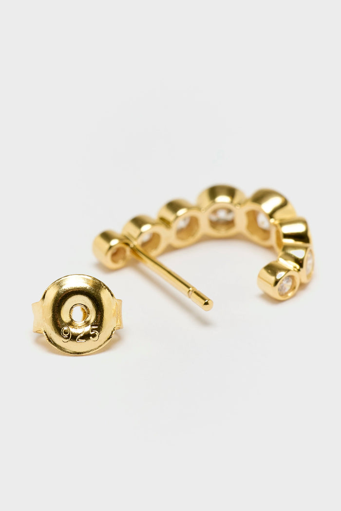 Ragbag Studio RAGBAG Boucles D'oreilles Odette Or Et Crystal