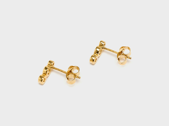 Ragbag studio RAGBAG N° 21010 Clous d'oreilles en Or et Cristal