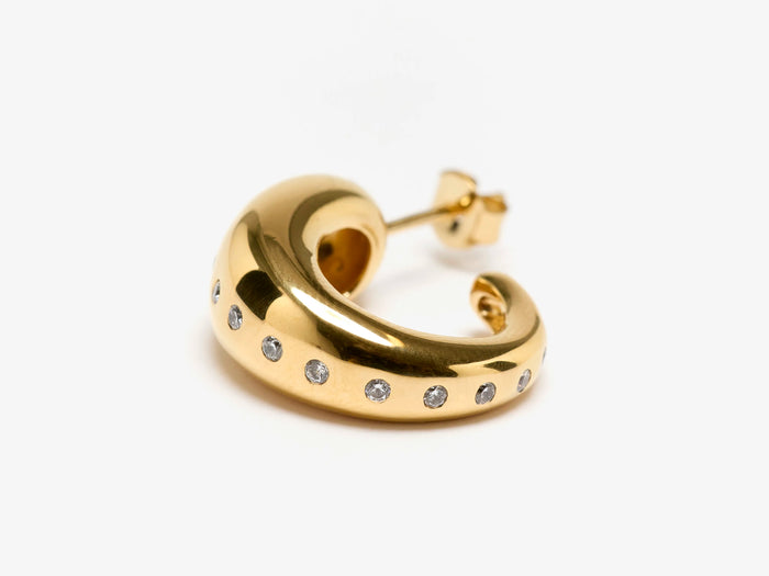 Ragbag studio Ragbag Boucles d'oreilles or Oculus