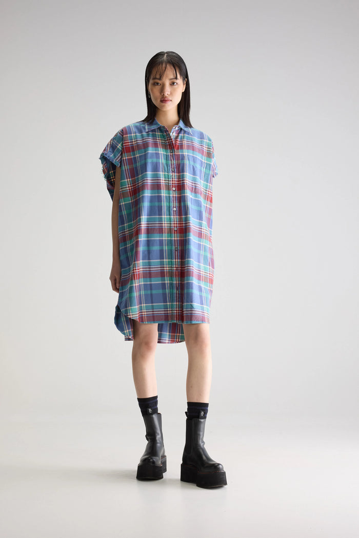 Bellerose Robe Chemise Oversize à Carreaux Pour Femmes