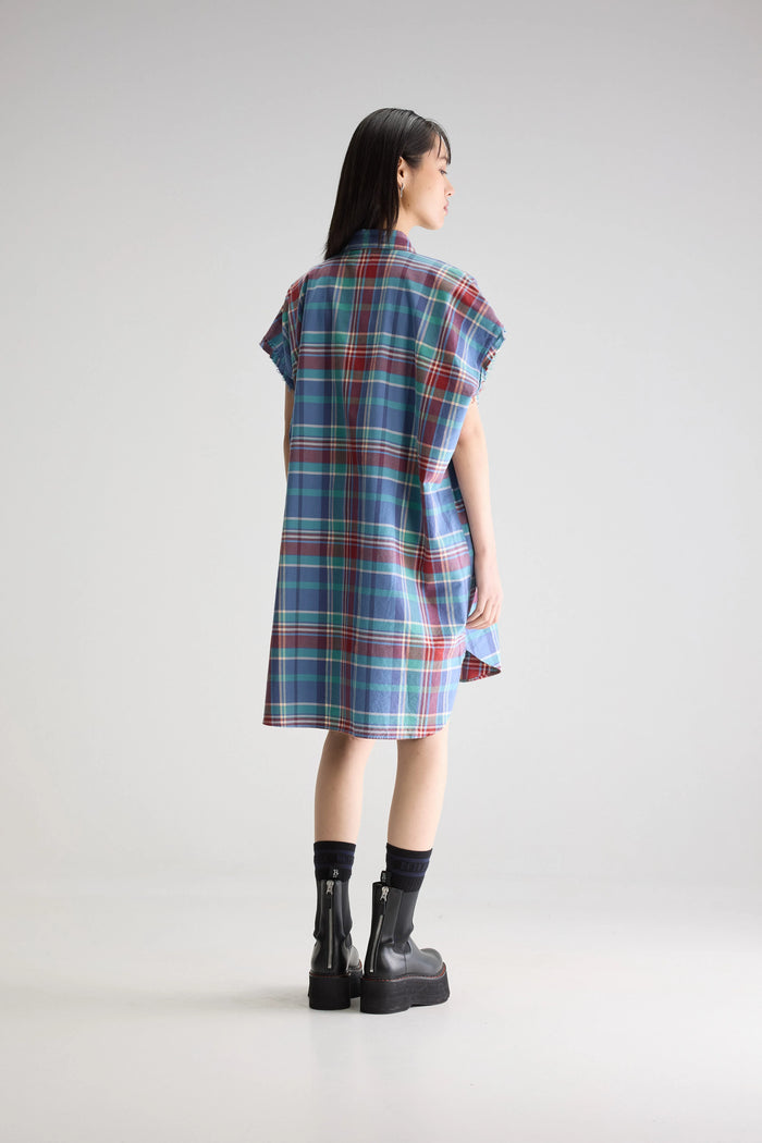 Bellerose Robe Chemise Oversize à Carreaux Pour Femmes