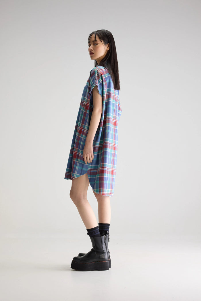 Bellerose Robe Chemise Oversize à Carreaux Pour Femmes