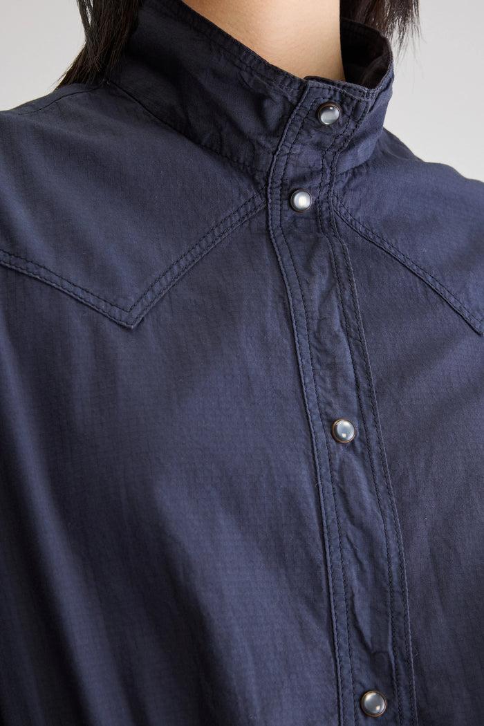 Bellerose Robe En Denim Bleu Foncé Midi Pour Femmes