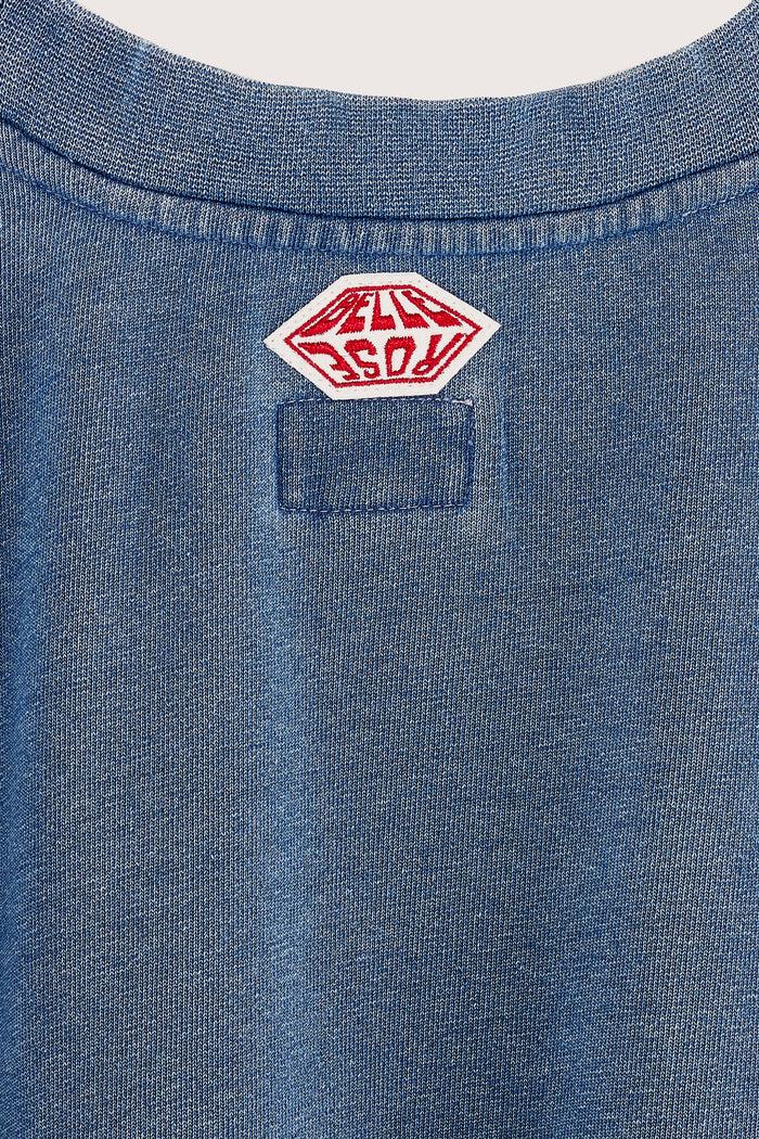 Bellerose Robe Sweatshirt Oversize Bleue Pour Filles