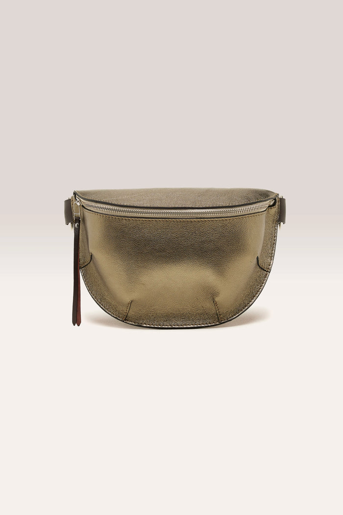 Bellerose Sac à Bandoulière En Cuir Brillant Pour Femmes