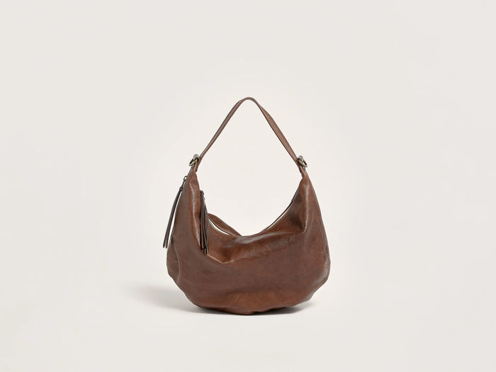 Bellerose Sac à bandoulière en cuir marron pour femmes