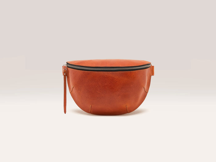 Bellerose Sac à bandoulière en cuir marron pour femmes