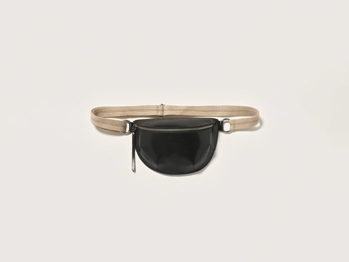 Bellerose Sac à bandoulière en cuir noir pour femmes