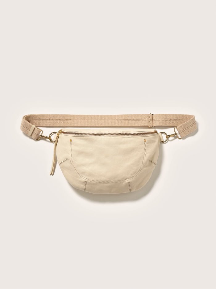 Bellerose Sac à Bandoulière En Cuir Souple écru Pour Femmes