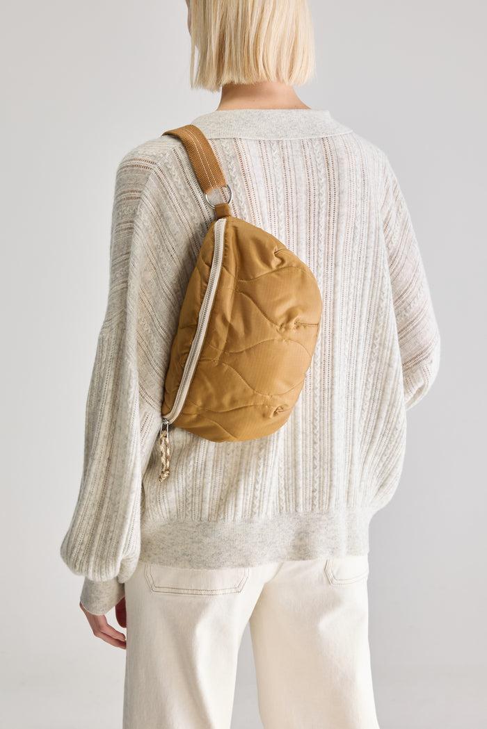 Bellerose Sac à Bandoulière En Nylon Marron Pour Femmes