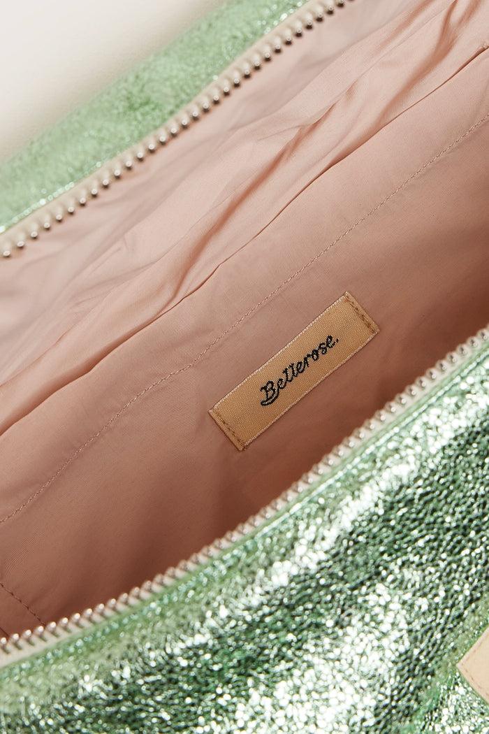 Bellerose Sac Bandoulière En Simili Cuir Vert Pour Filles