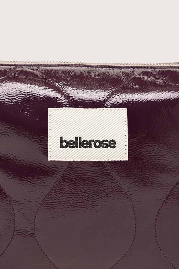 Bellerose Sac Bandoulière En Vinyle Bordeaux Pour Femmes
