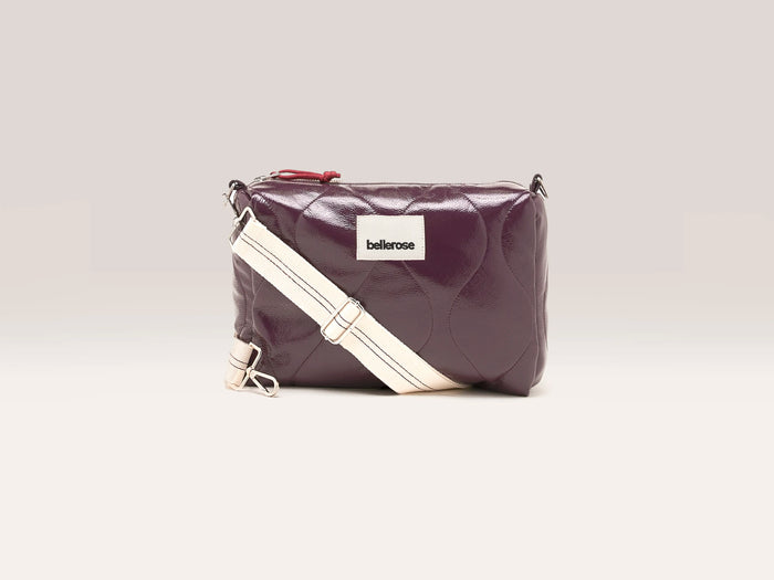 Bellerose Sac bandoulière en vinyle bordeaux pour femmes